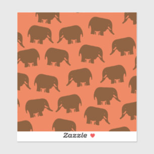 Sticker Motif d'éléphant indien