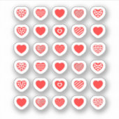 Sticker Motif des coeurs ! (Devant)