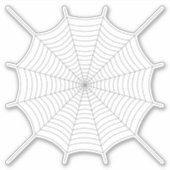 Sticker Motif d'Halloween en toile gris (Devant)