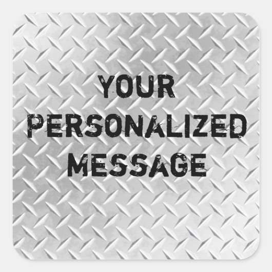 Sticker Motif en métal en plaque de diamant (Devant)