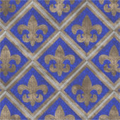 Sticker Motif en mosaïque Fleur-de-lis (Devant)
