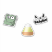 Sticker Motif Halloween activé (Devant)