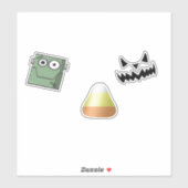 Sticker Motif Halloween activé (Feuille)