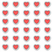 Sticker Motif Little Red Hearts (Devant)