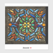 Sticker Motif ottoman coloré (Feuille)