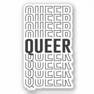 Sticker Motif Rétro Queer