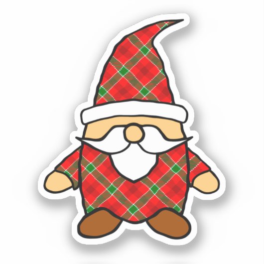 Sticker Motif rouge et vert (Recto)