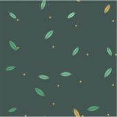 Sticker Motif sans couture de feuilles botaniques vert fon (Devant)