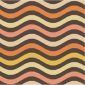 Sticker Motif sans couture de vagues rétro funky (Devant)
