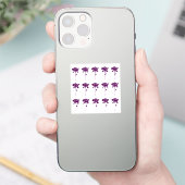Sticker Motifs floraux Rose violet Mariages colorés (Téléphone)