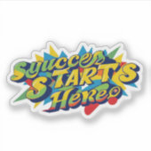 Sticker "Motivation dans chaque couleur" (Devant)