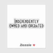 Sticker Motivation d'inspiration forte à propriété indépen (Feuille)