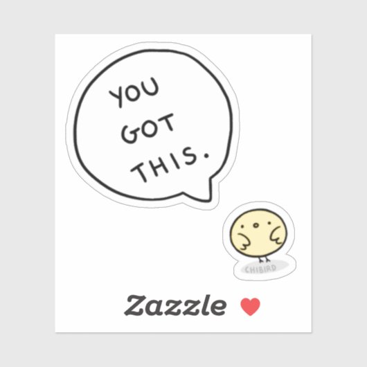 Sticker motivationnel (Feuille)