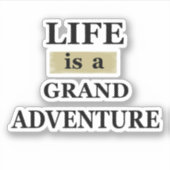 Sticker Motivationnelle inspiration-citation disant sur la (Devant)