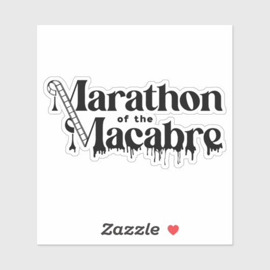 Sticker MOTM24 - Logo noir sur blanc (Feuille)