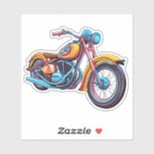 Sticker Moto coloré imperméable (Feuille)