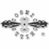 Sticker Moto de refroidissement de poisson-chat de reptile (Devant)