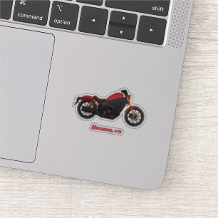 Sticker moto de style croiseur cool