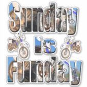 Sticker Moto Le Dimanche, (Devant)