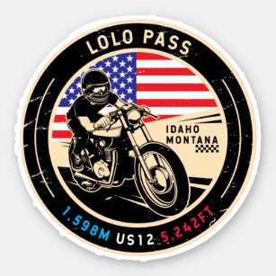 Sticker Moto Lolo Pass Idaho