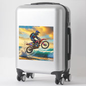 Sticker Motocross Racer à Beach Race II (Sur valise)