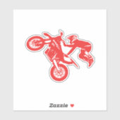 Sticker Motorcross (Feuille)