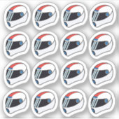 Sticker Motorcycle Helmet Moto Racer Sports Doodle Planner (Devant)