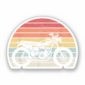Sticker Motorcycle vintage (Recto)