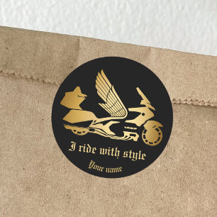 Sticker motorfiets motorrijder goldwing