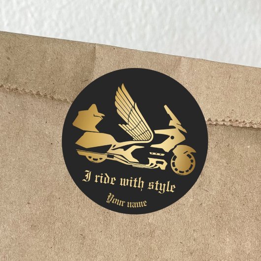 Sticker motorfiets motorrijder goldwing