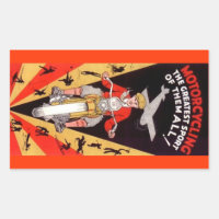 Sticker Motorrijden Promo Antiek Sinaasappel