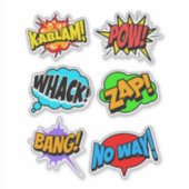 Sticker Mots de Bande Dessinée (Devant)