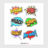 Sticker Mots de Bande Dessinée (Feuille)