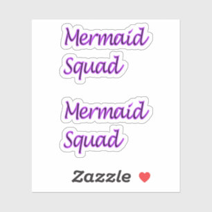 Sticker Mots de l'équipe de sirènes uniquement sur les aut