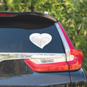 Sticker Mots du cœur expliquant et Artiste Whimsical Art