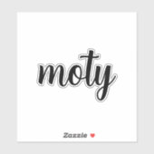 Sticker MOTY Mère de l'année autocollant, décalcomanie, et (Feuille)