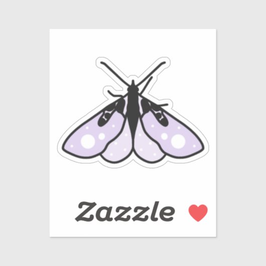 Sticker mou pourpre (Feuille)