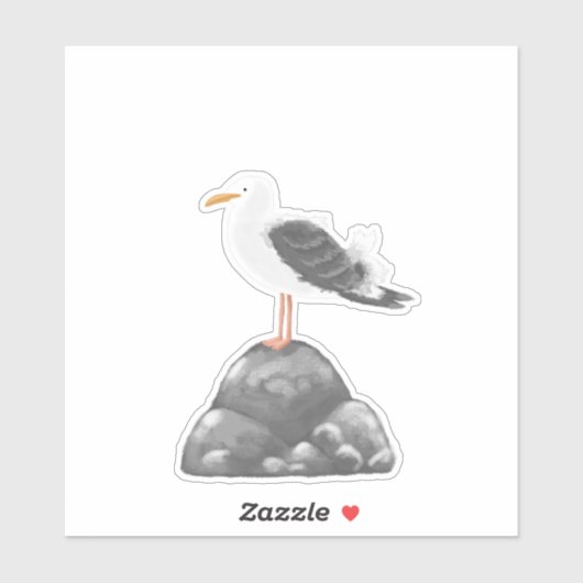 Sticker Mouette (Feuille)