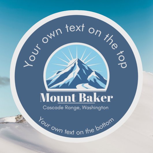 Sticker Mount Baker Cascade Washington ski resort 