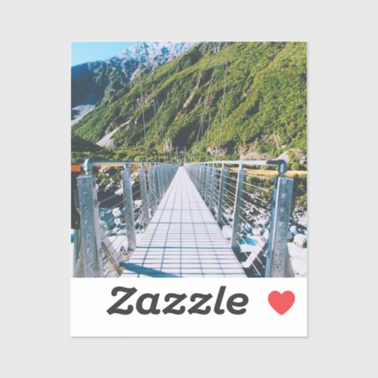 Sticker Mount Cook - New Zealand (Feuille)