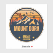 Sticker Mount Dora, Floride (Feuille)