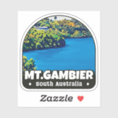 Sticker Mount Gambier, Australie du Sud (Feuille)