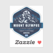 Sticker Mount Olympus Hiking Shirt – Olympus Range Greece (Feuille)
