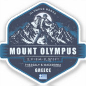 Sticker Mount Olympus Hiking Shirt – Olympus Range Greece (Recto)