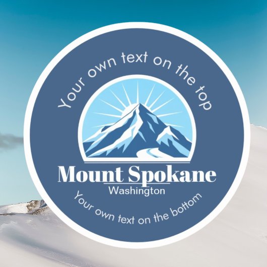 Sticker Mount Spokane Washington ski resort vacation 