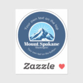 Sticker Mount Spokane Washington ski resort vacation  (Feuille)