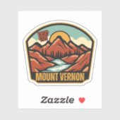 Sticker Mount Vernon, Arkansas (Feuille)