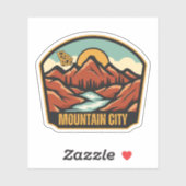 Sticker Mountain City, Géorgie (Feuille)