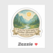 Sticker Mountain Valley Quote (Feuille)