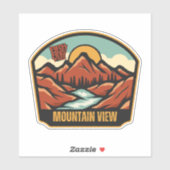 Sticker Mountain View, Arkansas (Feuille)